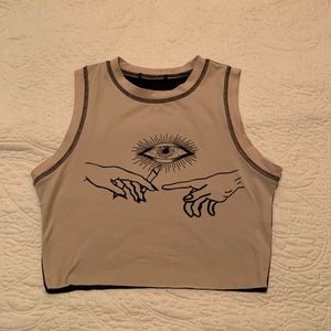 shein crop top, never worn before !